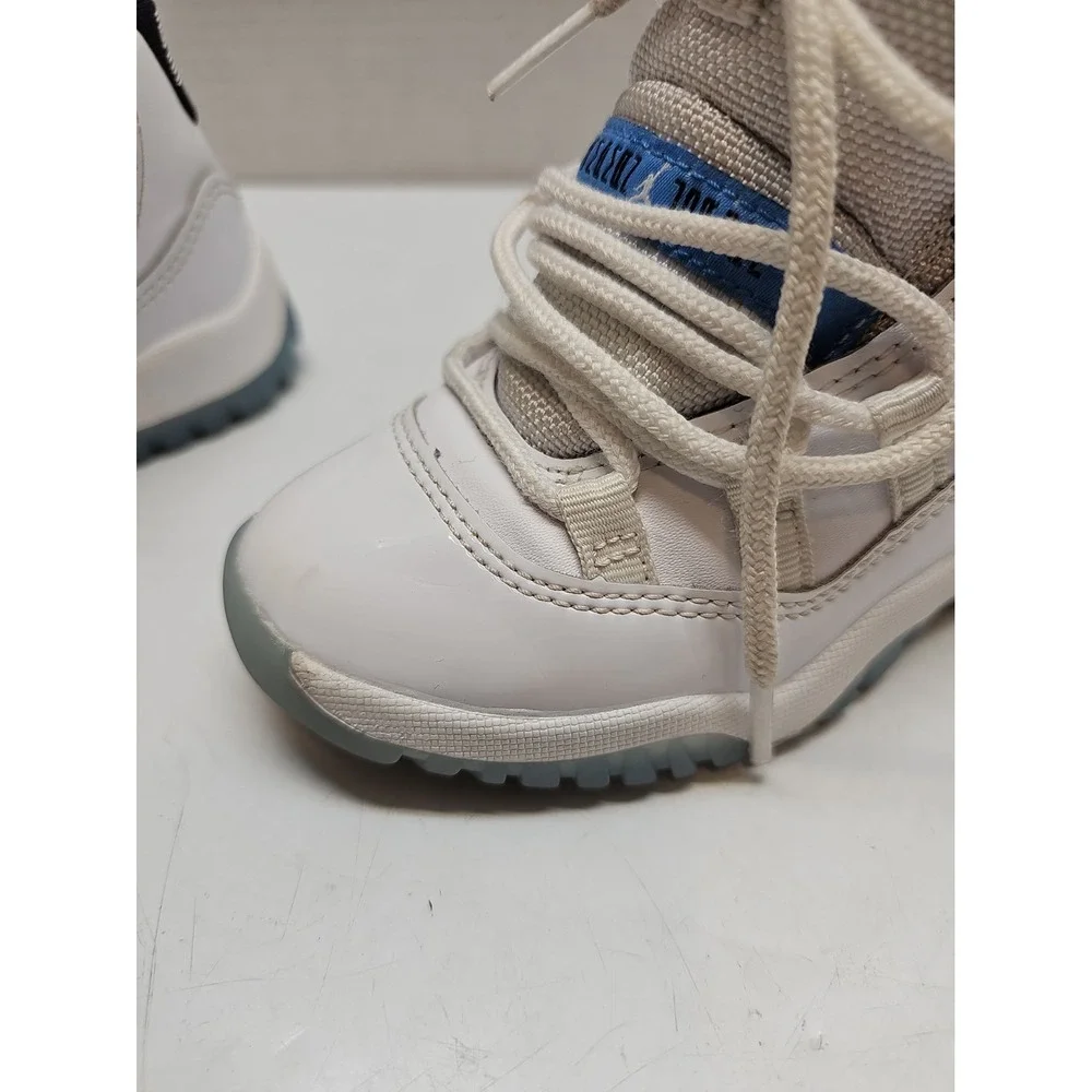 Jordan 11 Retro Legend Blue, White, Black, Toddler Size 12C Sneaker